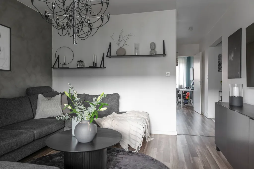 Séjour - Renovated Apartment with Balcony in Helsingborg
