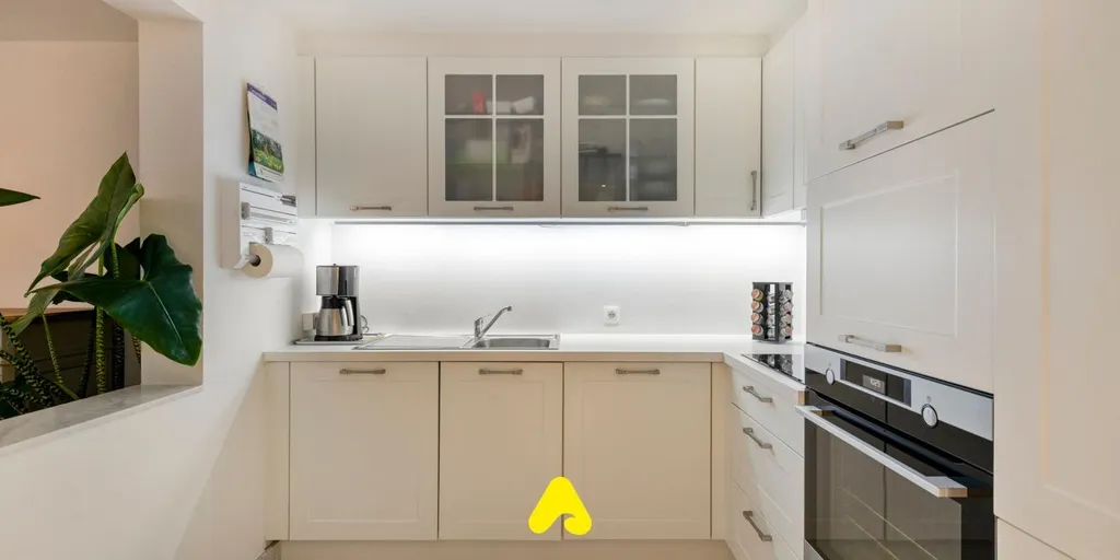 Cuisine - Appartement Central avec Vue sur la Place à De Panne