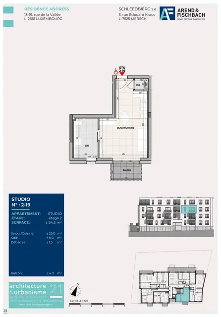Plan - Appartement Neuf avec Fibre Optique à Hollerich