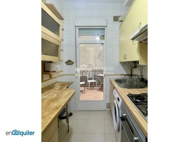 Köök - Fully Furnished Flat with Patio in Chamberí