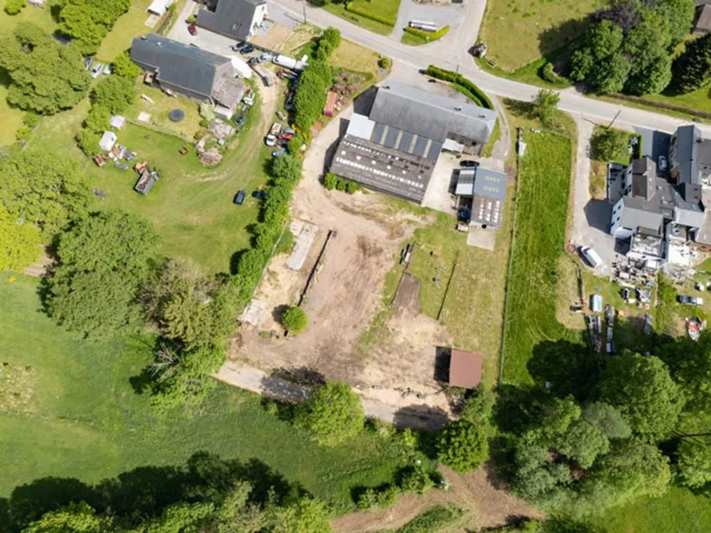 Vista aerea - Authentic Ardennes Farmhouse with Multiple Possibilities