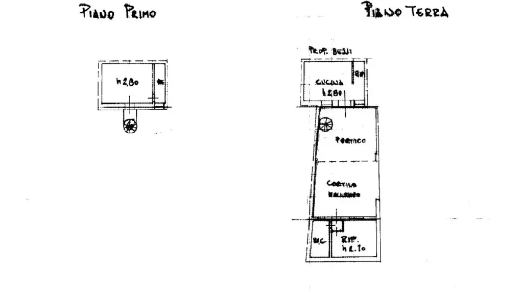 Plaan - Rustic Property with Courtyard in Ghedi