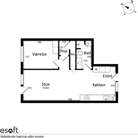 Appartement 2 pièces à Roskilde