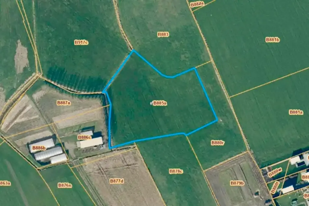 Planimetria - Agricultural Land with Three Parcels in Lichtervelde