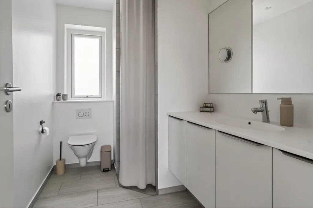 Salles de bain - Terraced House with Minimal Maintenance in Havdrup