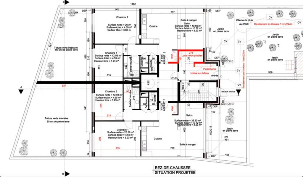 Planimetria - Building with 6 Apartments in Anderlecht
