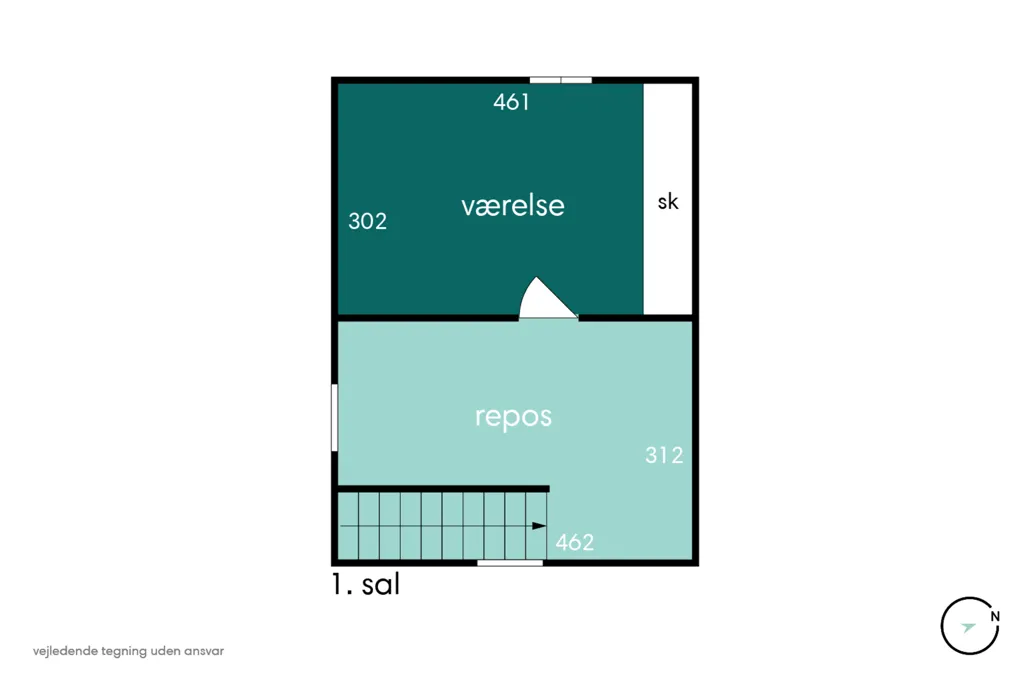 Maison 3 pièces à Gudme