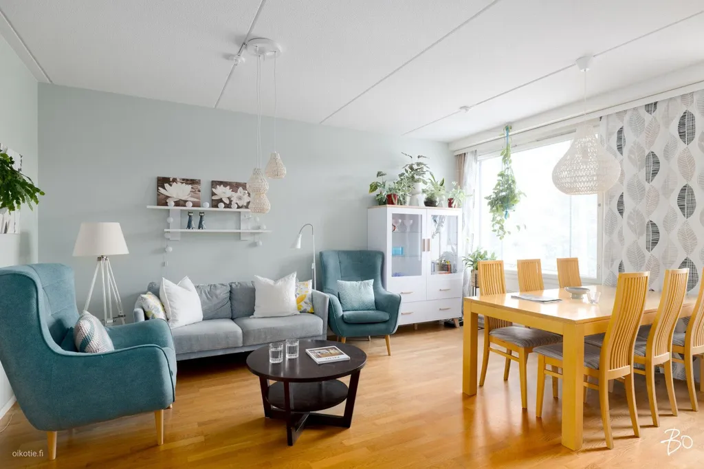 Dining Room - Family Apartment with Sauna in Tuusula