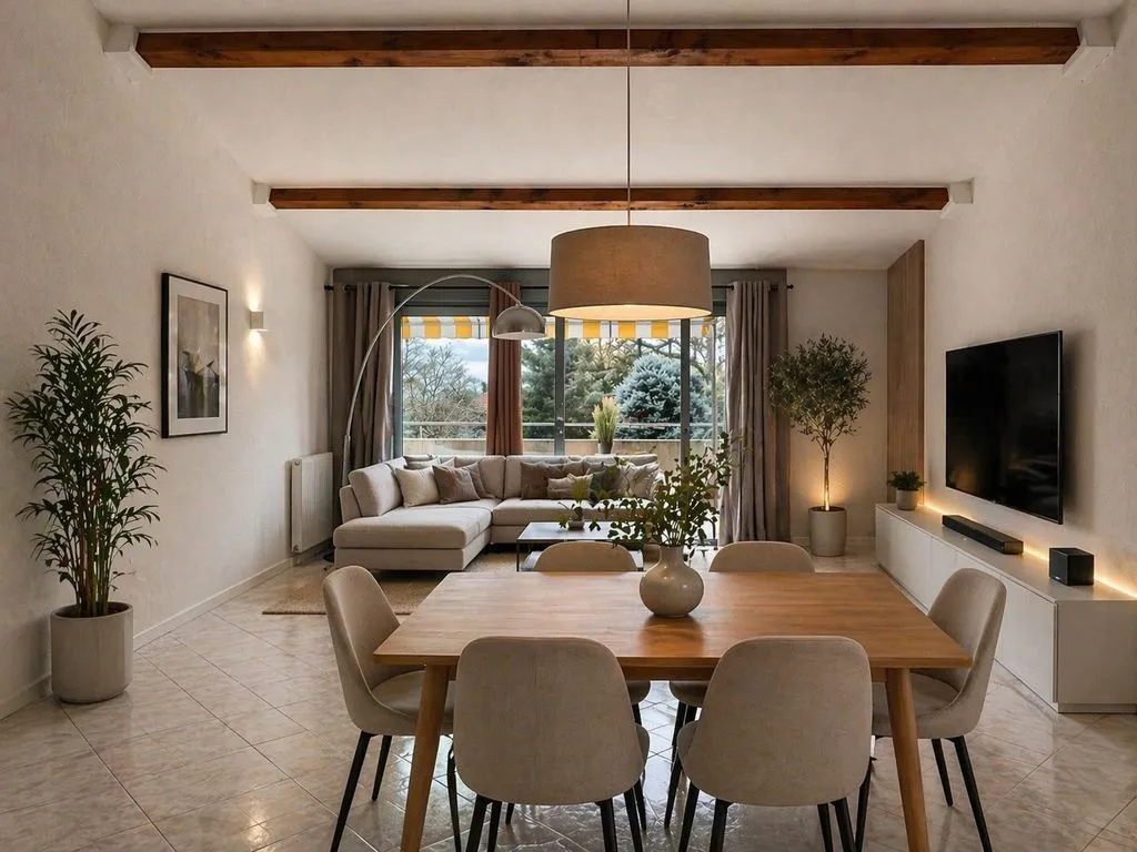 Dining Room - Luxury Flat with Terrace in Limonest