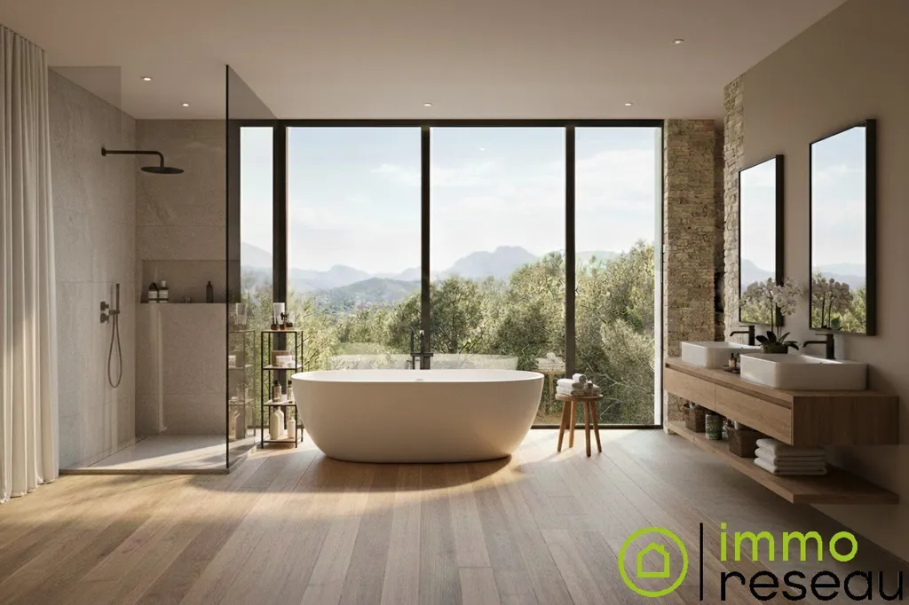 Salles de bain - Villa en Construction avec Vue Mer à Colomars