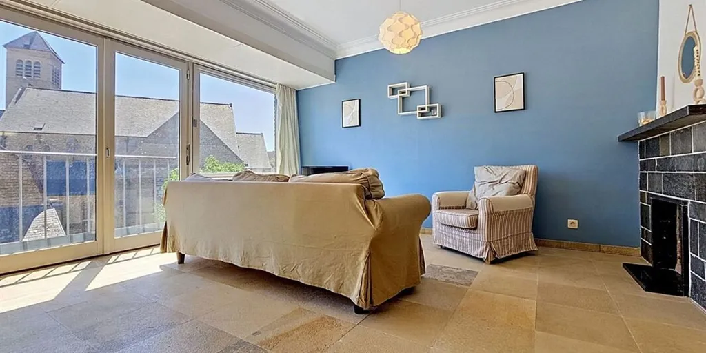 Séjour - Appartement avec Balcon près de la Mer à De Panne