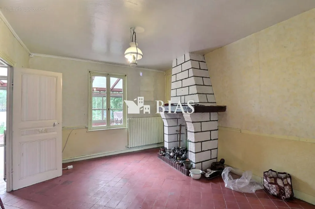 Séjour - Maison en Brique et Colombage à Bernay