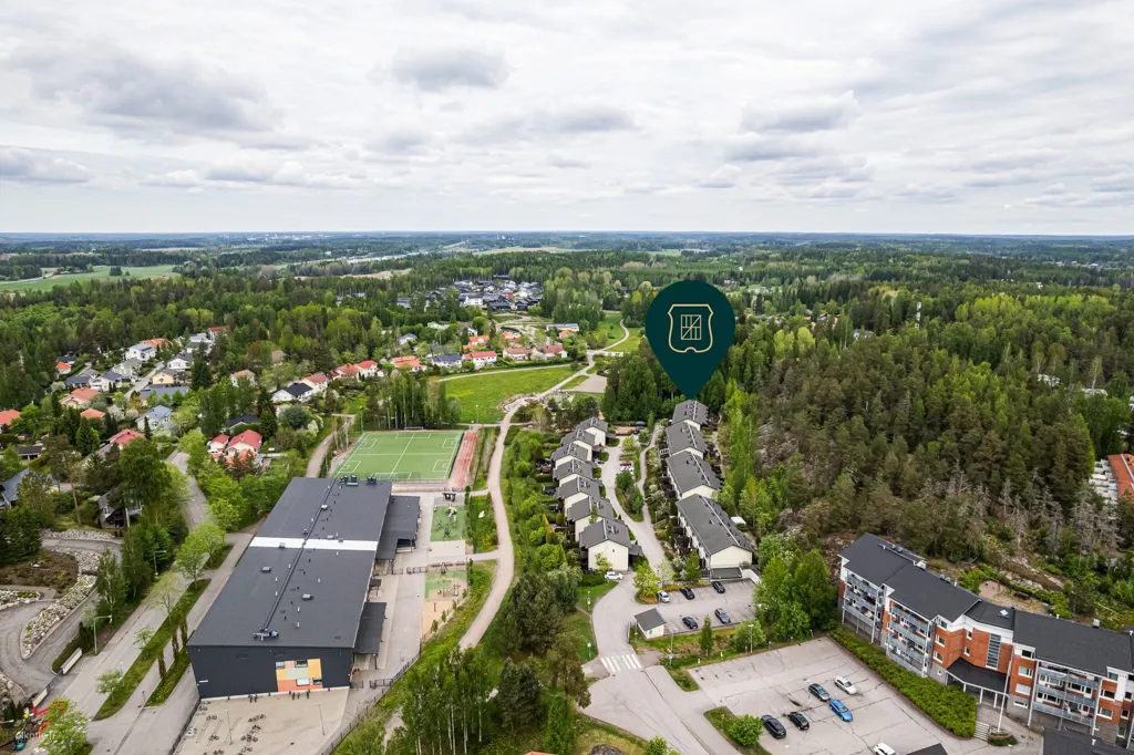 Õhuvaade - Spacious Corner Flat with Balcony in Kerava
