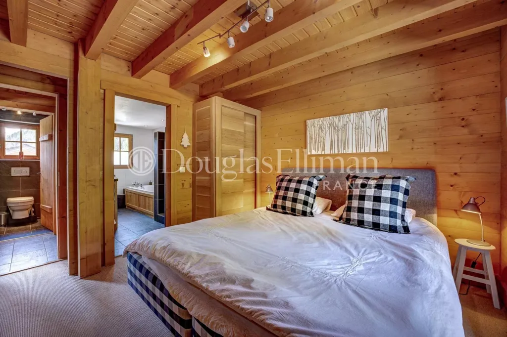 Chambres - Chalet de 4 Chambres avec Vue Panoramique aux Houches