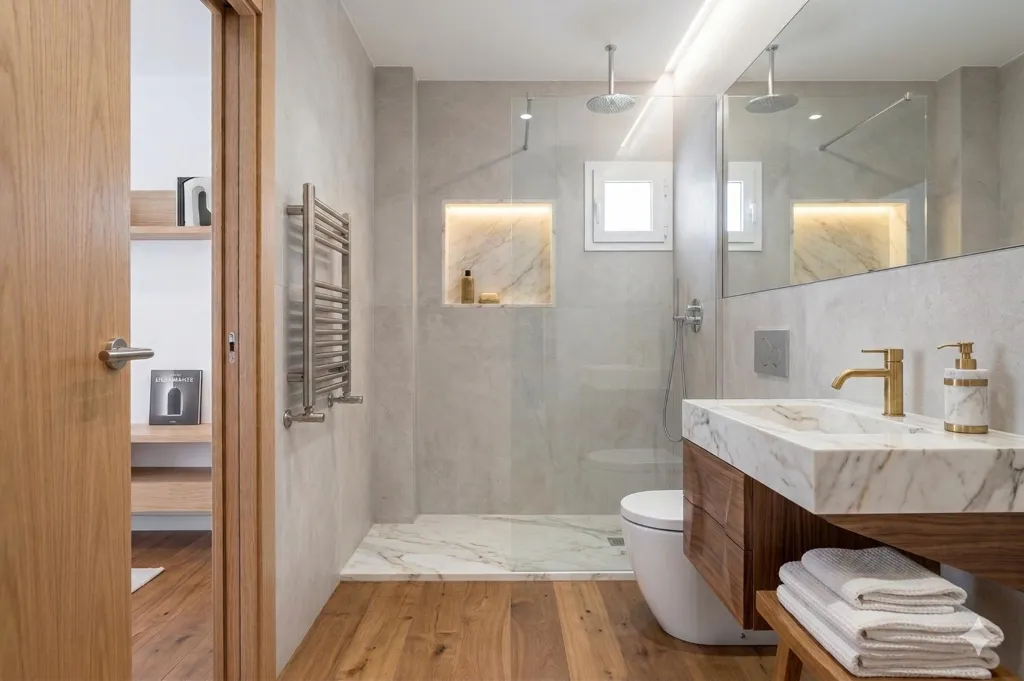 Salles de bain - Penthouse with Mountain View in Oviedo