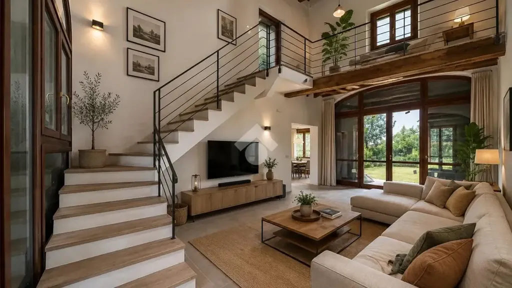 Séjour - Rustic Villa with Suggested Loft in Pieve Modolena