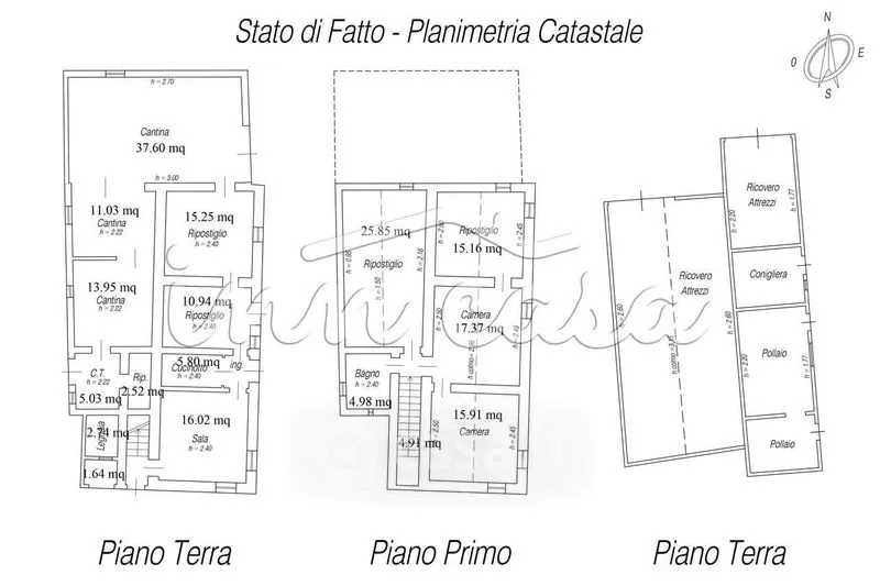 Plan - Rustic Casale with Panoramic Sea View in Saludecio