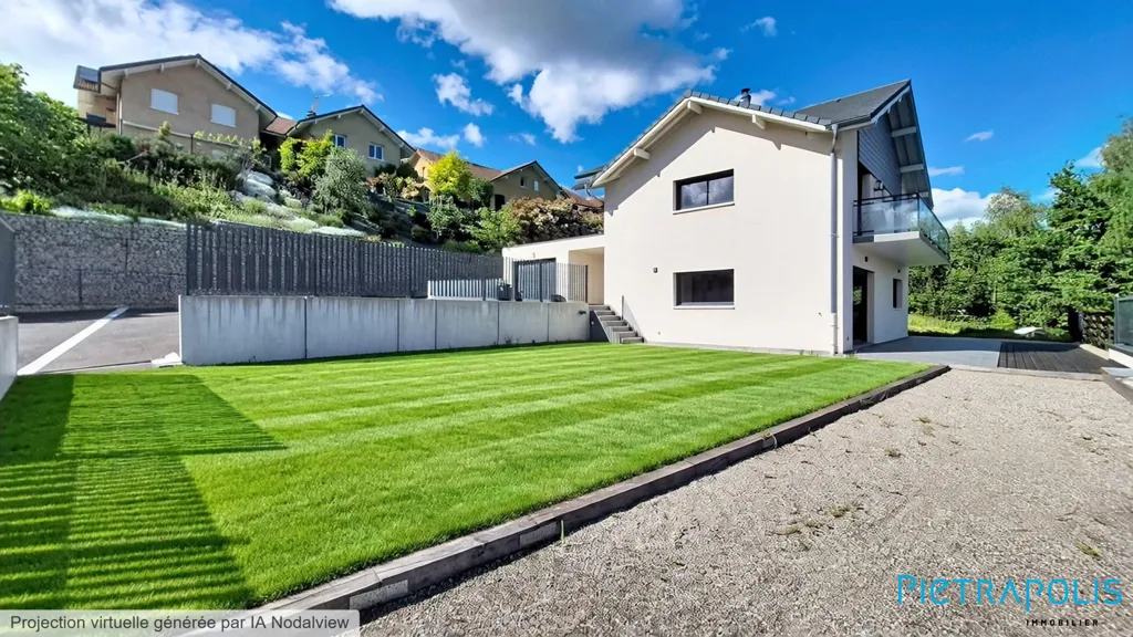 Jardin - Villa Contemporaine avec Vue Alpes à Challex