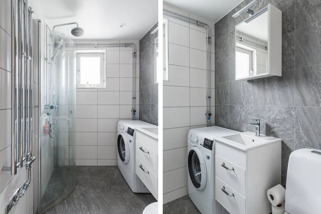 Salles de bain - Apartment with Balcony in Restalundsvägen