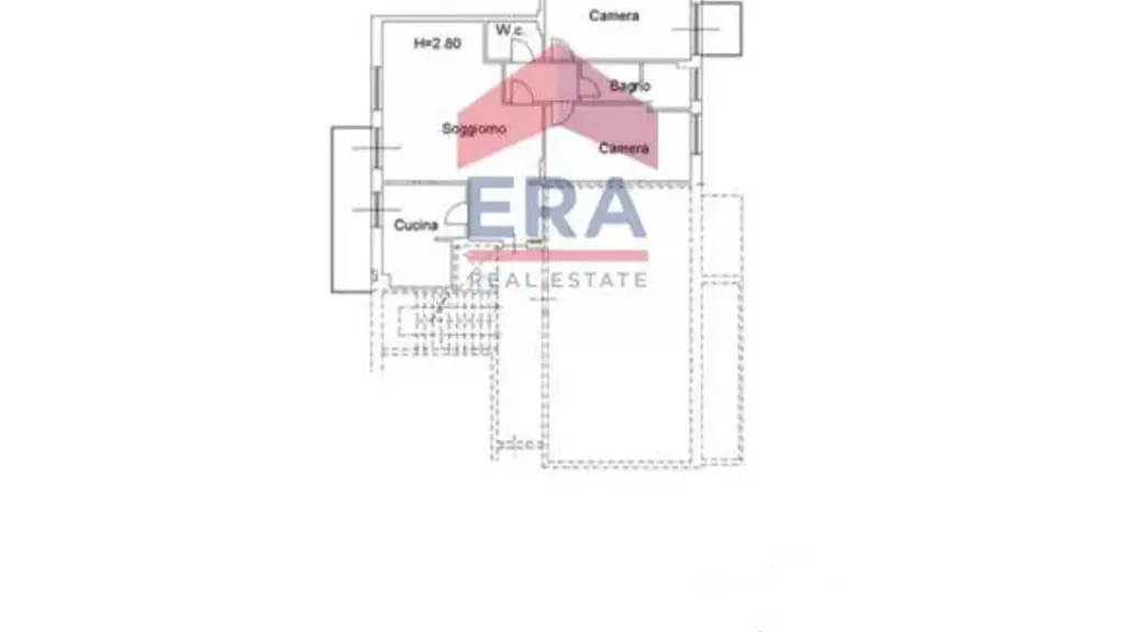 Plan - Luxury Apartment with Balcony in Rome