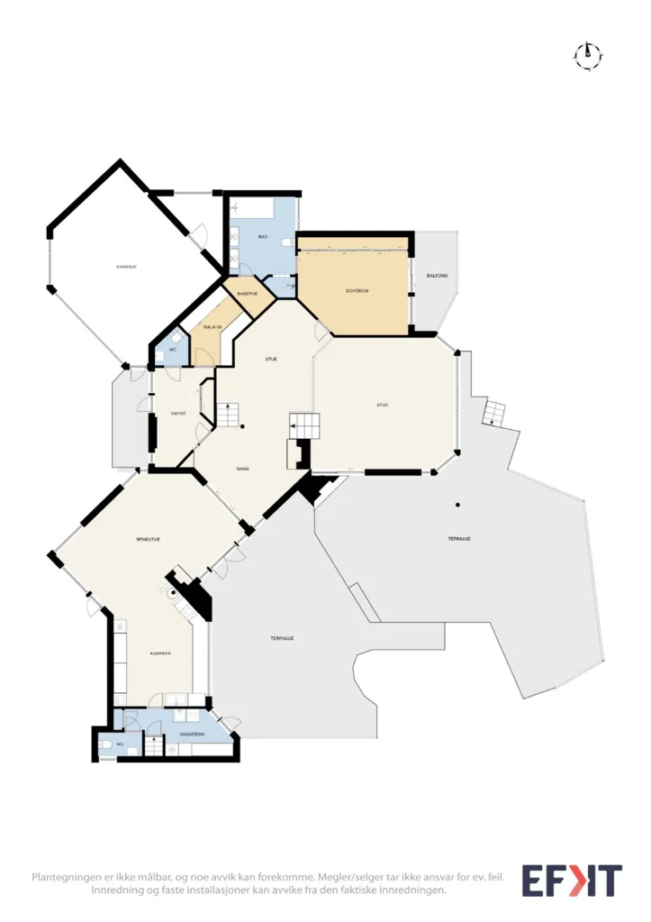 Plan - Architectural Detached House with Private Pier in Groos