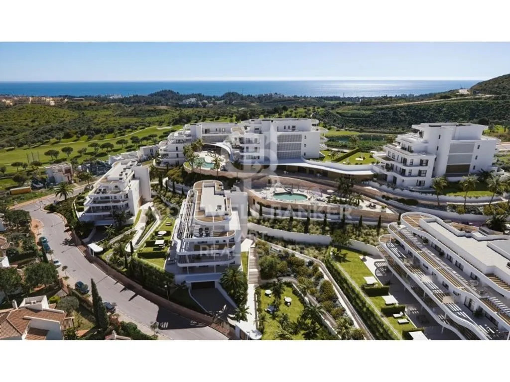 Aerial - Luxury Apartment with Panoramic Views in Mijas