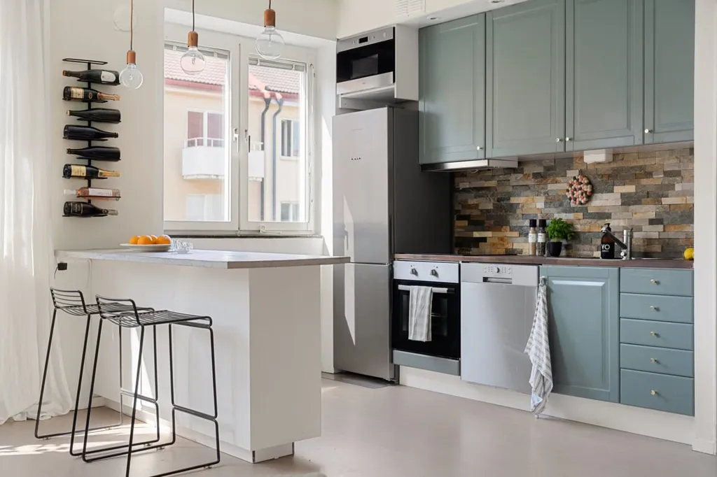 Cuisine - Two-Bedroom Flat with Open Plan in City Centre