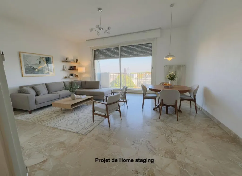 Séjour - Appartement T3 avec Terrasse à Nîmes Talabot