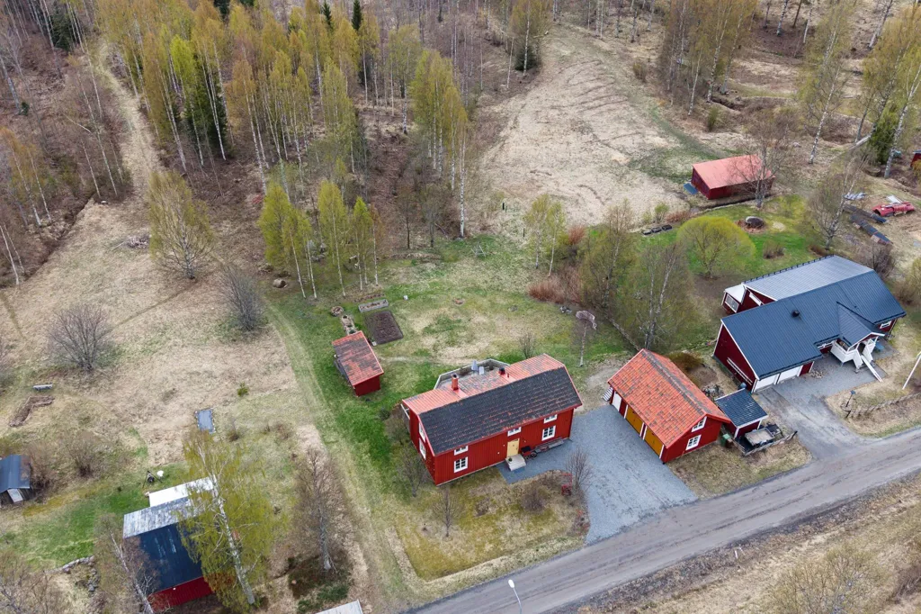 Vue aérienne - Villa in Västerbottens Style near Umeå