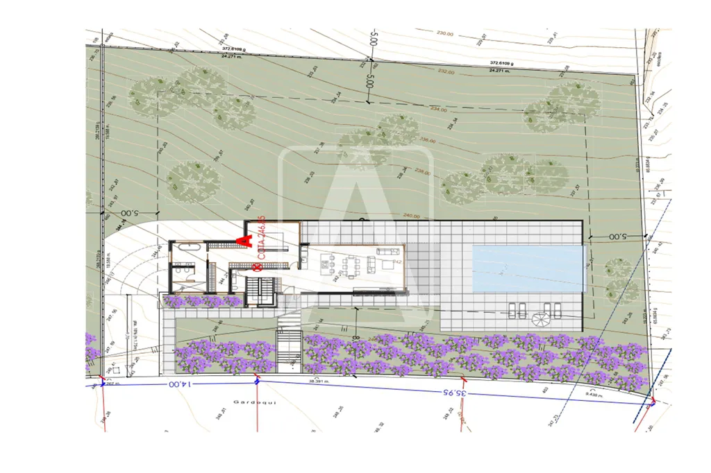 Floor Plan - Modern Villa with Sea Views in Altea