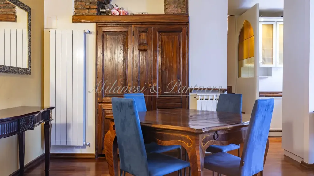 Salle à manger - Bilocale with Balcony in Bergamo