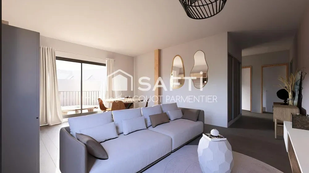 Séjour - Appartement Neuf avec Terrasse à Gérardmer
