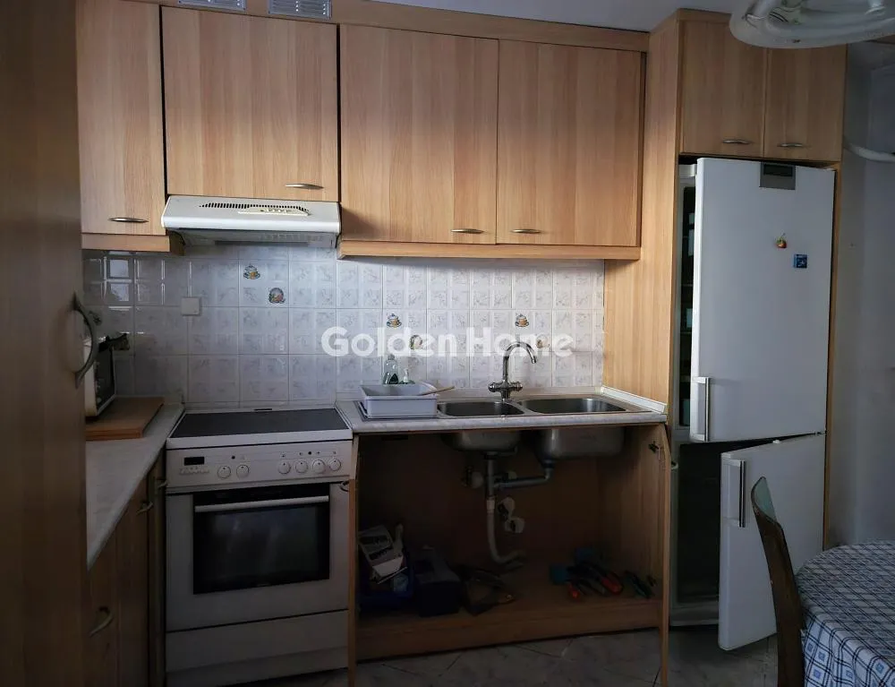 Köök - Apartment with Balcony in Koridallos