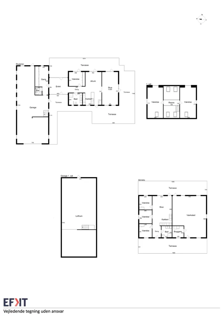 Planimetria - Detached House with Garden in Ebeltoft