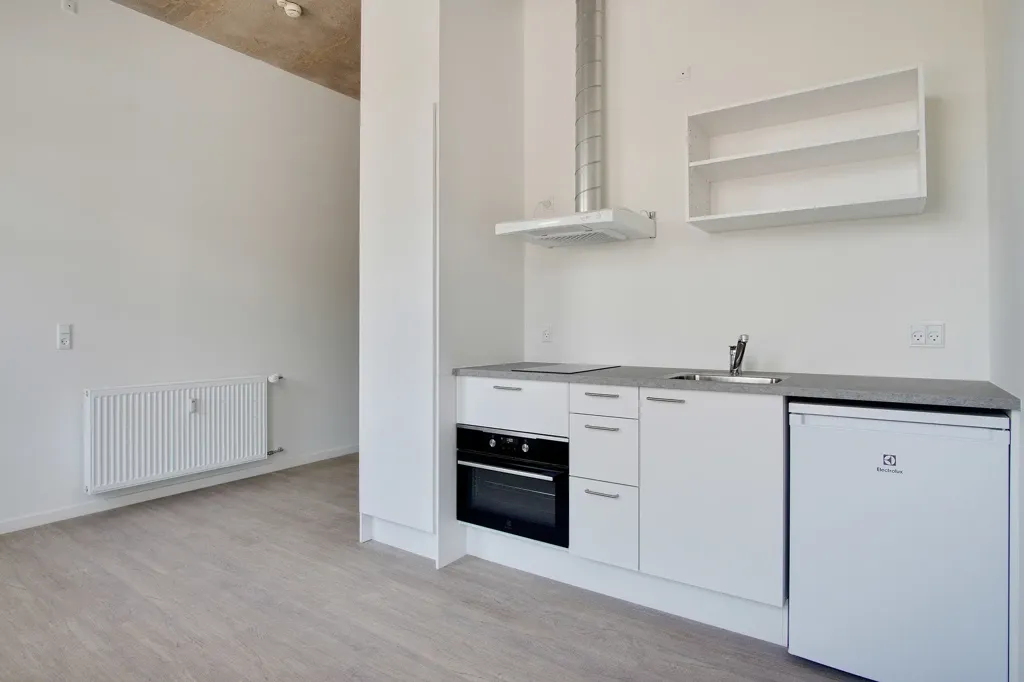 Cuisine - 1-Bedroom Apartment with Shared Amenities in Odense C