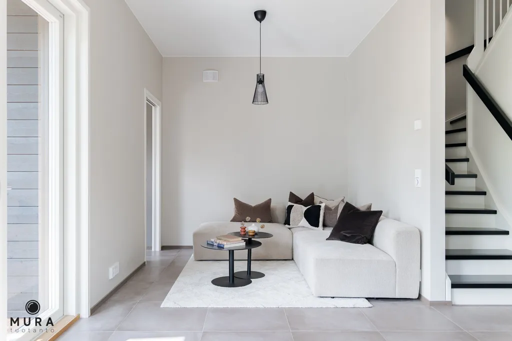 Séjour - Modern Parterre Flat with Sauna in Tahmela, Tampere