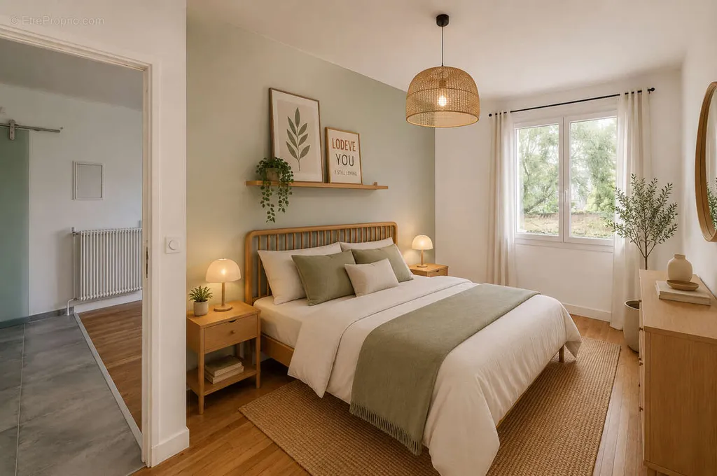 Camere da letto - Refurbished 3-Bed Apartment in Nantes