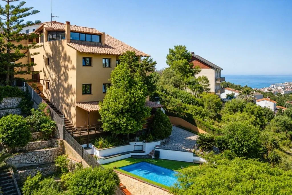 Vue aérienne - Contemporary 5-Bedroom House with Pool in Sitges