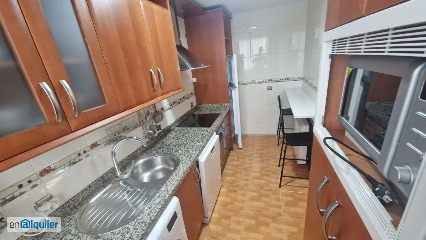Köök - Furnished Flat with Balcony in San Andrés
