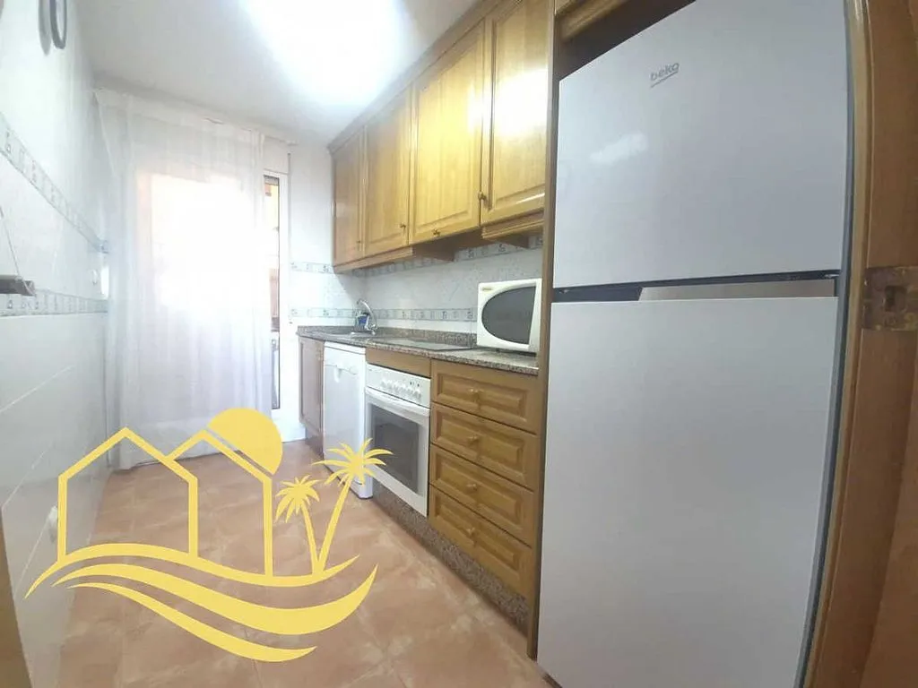 Köök - Seafront Apartment with Pool in Mojácar Playa