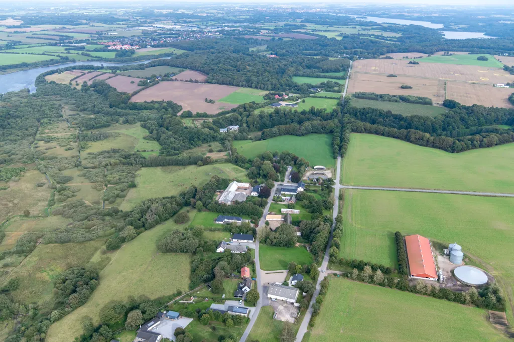 Vista aerea - Fenced Villa with Garden in Vojens