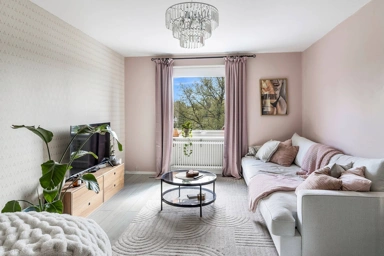 Living Room - Apartment with Open Plan in Kolbäck