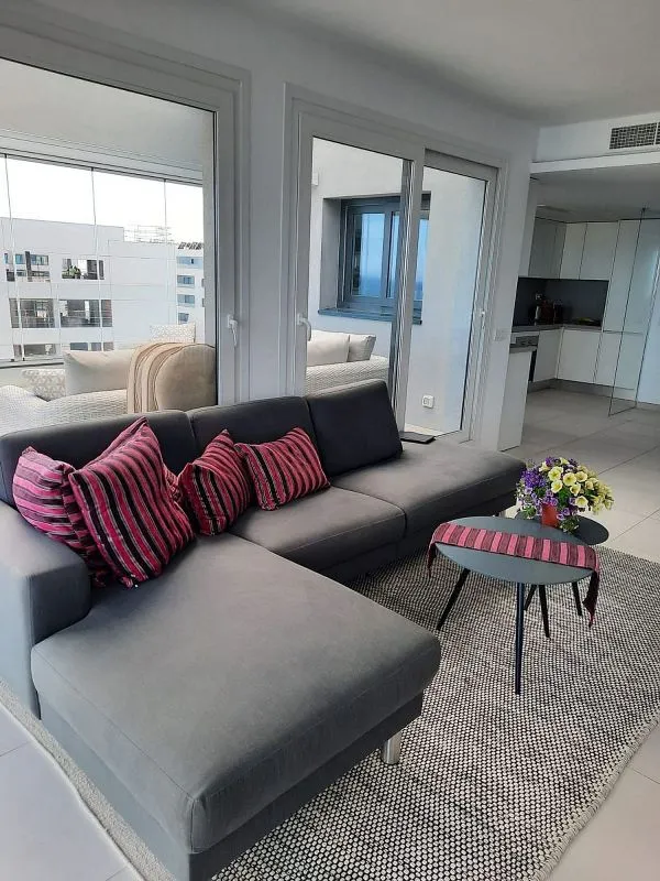 Living Room - Penthouse with Sea View in Punta Prima