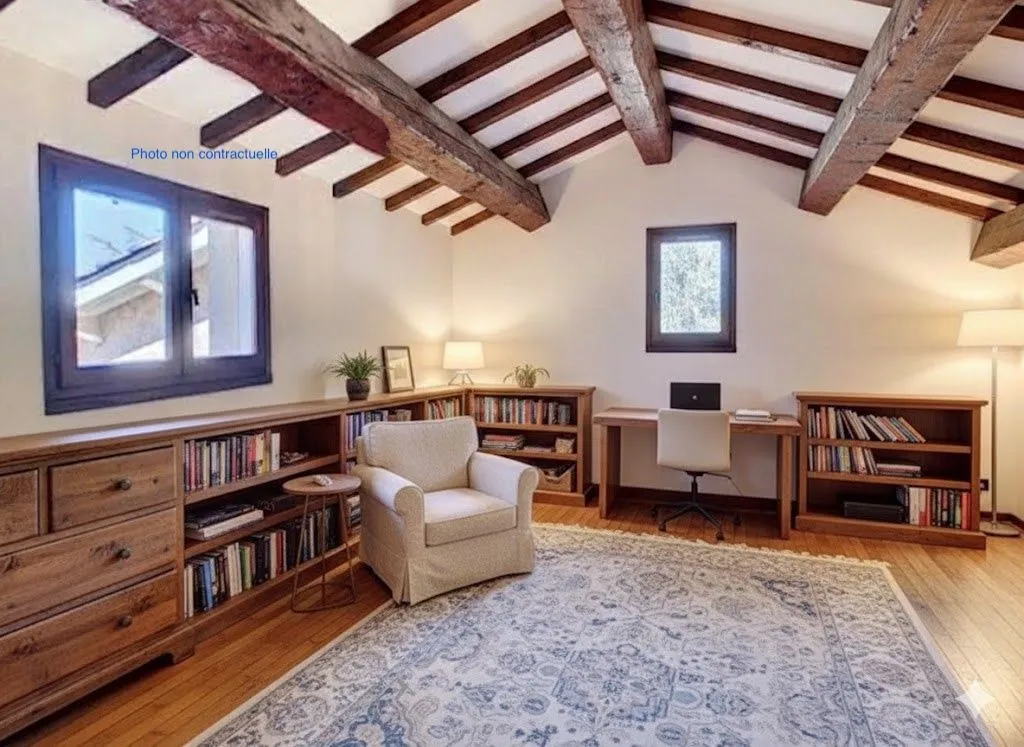Bureau - Maison d'Architecte avec Vue Ouest à Lentilly