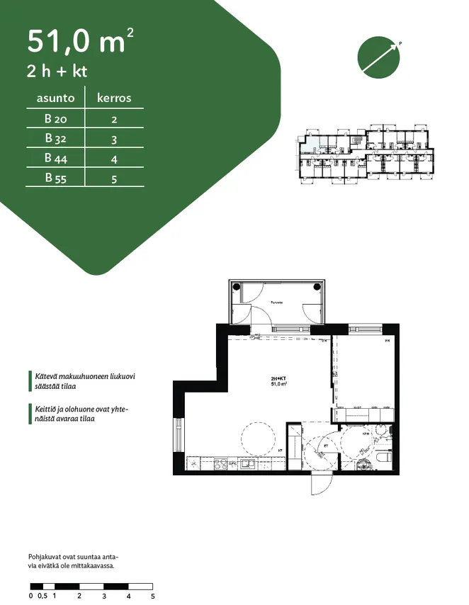 Plan - Accessible Senior Housing with Balcony in Eura Centre