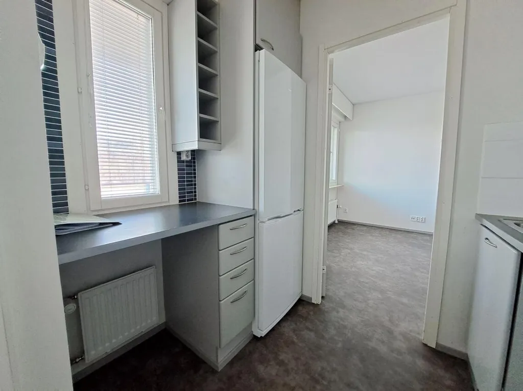 Köök - Bright Apartment with Balcony in Mikkeli Centre