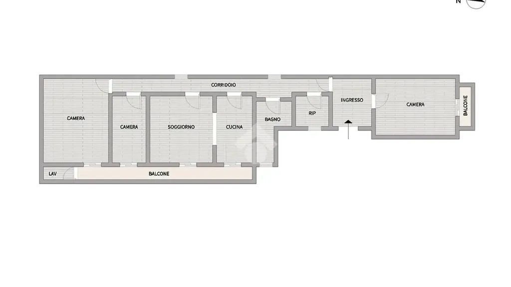 Plaan - Bright Apartment with Balconies in Catania