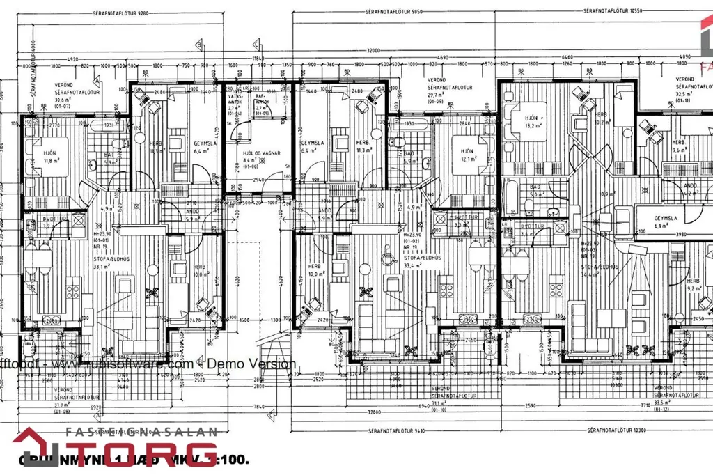 Plan - Appartement 5 pièces à Hafnarfjörður