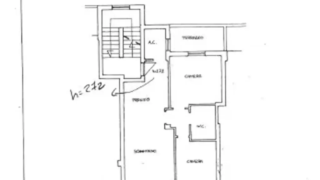 Plan - Renovated Apartment with Balcony in Torgiano