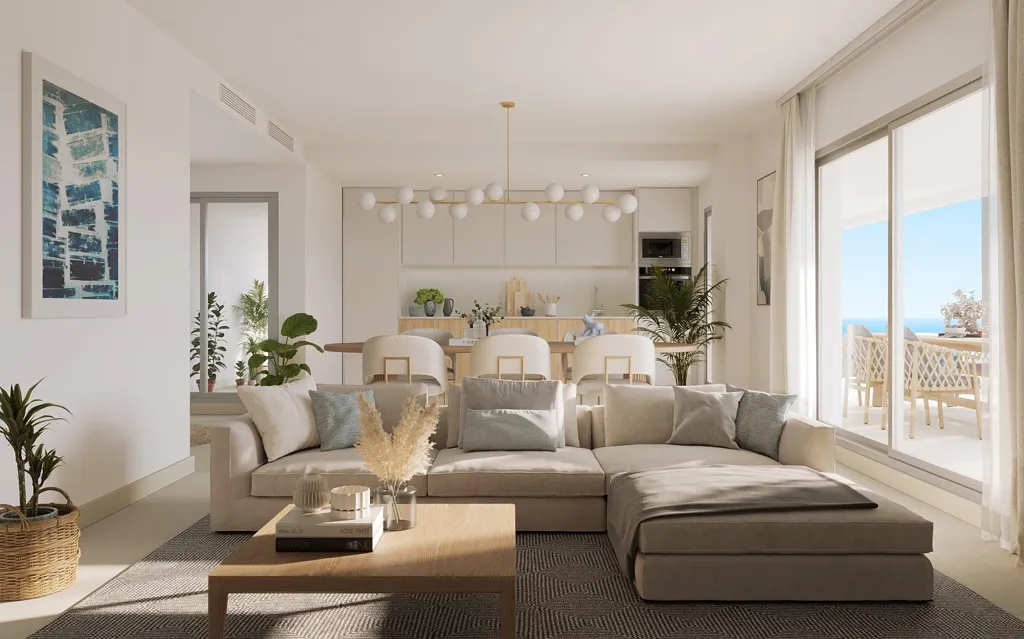 Séjour - Apartment with Sea Views in La Cala de Mijas